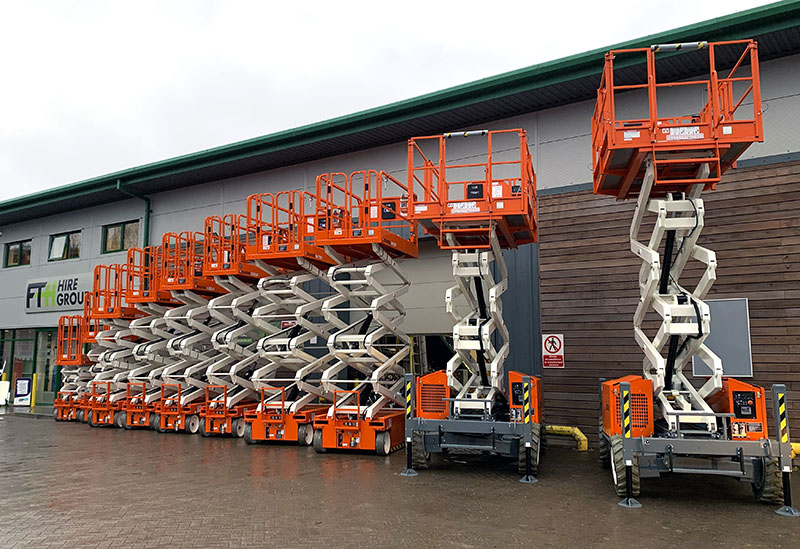 The Snorkel Scissor Lifts Delivered to FTH Hire's Farnham Depot