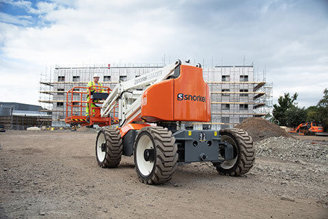 The zero emission Snorkel A46JRTE has powerful 4-wheel drive