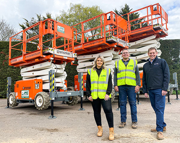 JMS Powered Access charge up with 17 Snorkel lithium scissor lifts